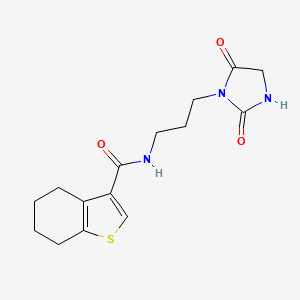 N-[3-(2,5-dioxoimidazolidin-1-yl)propyl]-4,5,6,7-tetrahydro-1-benzothiophene-3-carboxamide