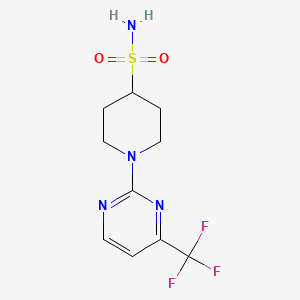 1-[4-(Trifluoromethyl)pyrimidin-2-yl]piperidine-4-sulfonamide