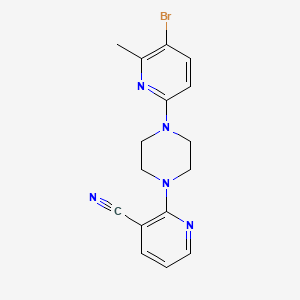 2-[4-(5-Bromo-6-methylpyridin-2-yl)piperazin-1-yl]pyridine-3-carbonitrile