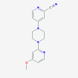 4-[4-(4-Methoxypyridin-2-yl)piperazin-1-yl]pyridine-2-carbonitrile