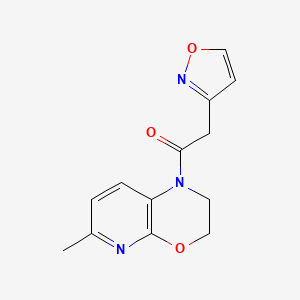 1-(6-Methyl-2,3-dihydropyrido[2,3-b][1,4]oxazin-1-yl)-2-(1,2-oxazol-3-yl)ethanone