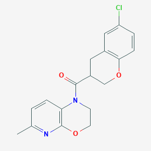 (6-chloro-3,4-dihydro-2H-chromen-3-yl)-(6-methyl-2,3-dihydropyrido[2,3-b][1,4]oxazin-1-yl)methanone