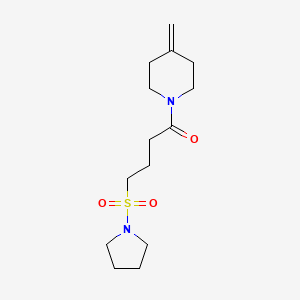 1-(4-Methylidenepiperidin-1-yl)-4-pyrrolidin-1-ylsulfonylbutan-1-one