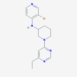 3-bromo-N-[1-(6-ethylpyrimidin-4-yl)piperidin-3-yl]pyridin-4-amine