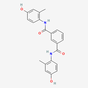 1-N,3-N-bis(4-hydroxy-2-methylphenyl)benzene-1,3-dicarboxamide