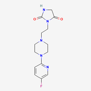 3-[2-[4-(5-Fluoropyridin-2-yl)piperazin-1-yl]ethyl]imidazolidine-2,4-dione