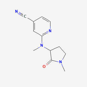 2-[Methyl-(1-methyl-2-oxopyrrolidin-3-yl)amino]pyridine-4-carbonitrile