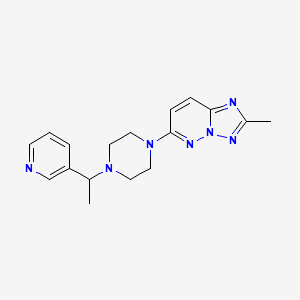 2-Methyl-6-[4-(1-pyridin-3-ylethyl)piperazin-1-yl]-[1,2,4]triazolo[1,5-b]pyridazine