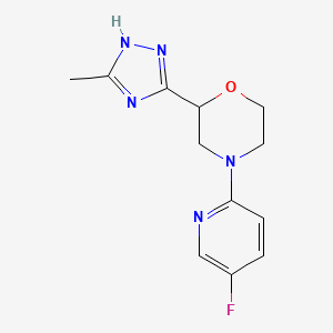 4-(5-fluoropyridin-2-yl)-2-(5-methyl-1H-1,2,4-triazol-3-yl)morpholine