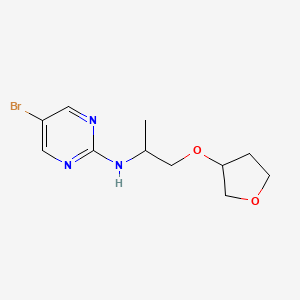 5-bromo-N-[1-(oxolan-3-yloxy)propan-2-yl]pyrimidin-2-amine