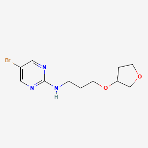 5-bromo-N-[3-(oxolan-3-yloxy)propyl]pyrimidin-2-amine