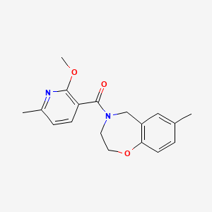 (2-methoxy-6-methylpyridin-3-yl)-(7-methyl-3,5-dihydro-2H-1,4-benzoxazepin-4-yl)methanone