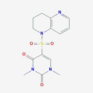 5-(3,4-dihydro-2H-1,5-naphthyridin-1-ylsulfonyl)-1,3-dimethylpyrimidine-2,4-dione