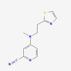 4-[Methyl-[2-(1,3-thiazol-2-yl)ethyl]amino]pyridine-2-carbonitrile