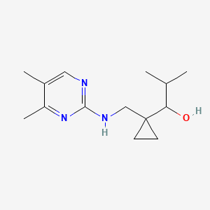 1-[1-[[(4,5-Dimethylpyrimidin-2-yl)amino]methyl]cyclopropyl]-2-methylpropan-1-ol