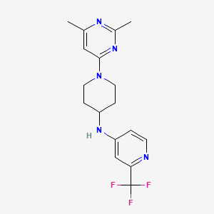 N-[1-(2,6-dimethylpyrimidin-4-yl)piperidin-4-yl]-2-(trifluoromethyl)pyridin-4-amine