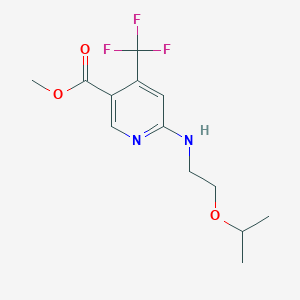 Methyl 6-(2-propan-2-yloxyethylamino)-4-(trifluoromethyl)pyridine-3-carboxylate