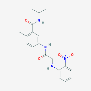 2-methyl-5-[[2-(2-nitroanilino)acetyl]amino]-N-propan-2-ylbenzamide