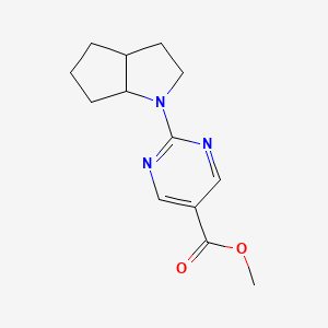 methyl 2-(3,3a,4,5,6,6a-hexahydro-2H-cyclopenta[b]pyrrol-1-yl)pyrimidine-5-carboxylate