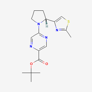 tert-butyl 5-[(2R)-2-(2-methyl-1,3-thiazol-4-yl)pyrrolidin-1-yl]pyrazine-2-carboxylate