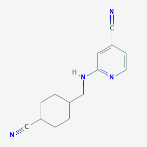 2-[(4-Cyanocyclohexyl)methylamino]pyridine-4-carbonitrile