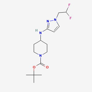 Tert-butyl 4-[[1-(2,2-difluoroethyl)pyrazol-3-yl]amino]piperidine-1-carboxylate