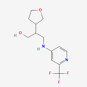 2-(Oxolan-3-yl)-3-[[2-(trifluoromethyl)pyridin-4-yl]amino]propan-1-ol