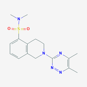 2-(5,6-dimethyl-1,2,4-triazin-3-yl)-N,N-dimethyl-3,4-dihydro-1H-isoquinoline-5-sulfonamide