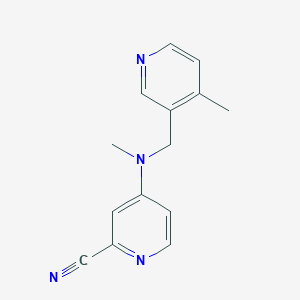 4-[Methyl-[(4-methylpyridin-3-yl)methyl]amino]pyridine-2-carbonitrile