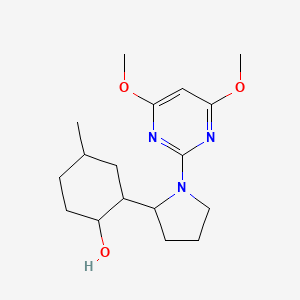 2-[1-(4,6-Dimethoxypyrimidin-2-yl)pyrrolidin-2-yl]-4-methylcyclohexan-1-ol