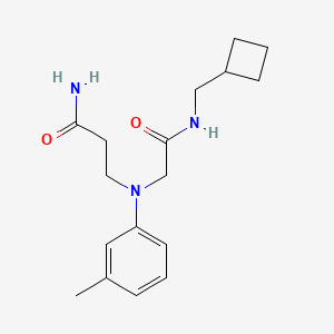 3-(N-[2-(cyclobutylmethylamino)-2-oxoethyl]-3-methylanilino)propanamide