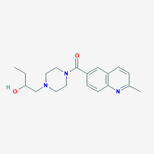 [4-(2-Hydroxybutyl)piperazin-1-yl]-(2-methylquinolin-6-yl)methanone