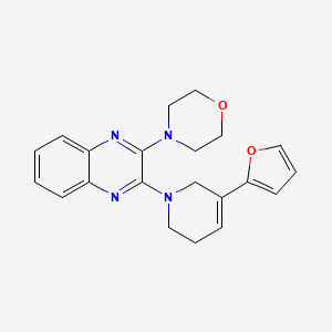 4-[3-[5-(furan-2-yl)-3,6-dihydro-2H-pyridin-1-yl]quinoxalin-2-yl]morpholine