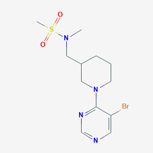 N-[[1-(5-bromopyrimidin-4-yl)piperidin-3-yl]methyl]-N-methylmethanesulfonamide