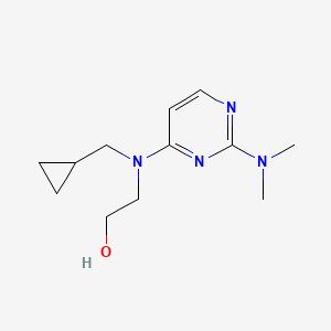 2-[Cyclopropylmethyl-[2-(dimethylamino)pyrimidin-4-yl]amino]ethanol