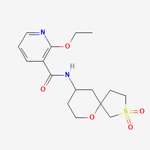 N-(2,2-dioxo-6-oxa-2lambda6-thiaspiro[4.5]decan-9-yl)-2-ethoxypyridine-3-carboxamide