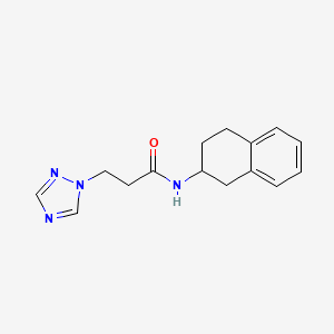 N-(1,2,3,4-tetrahydronaphthalen-2-yl)-3-(1,2,4-triazol-1-yl)propanamide