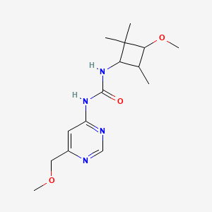 1-[6-(Methoxymethyl)pyrimidin-4-yl]-3-(3-methoxy-2,2,4-trimethylcyclobutyl)urea