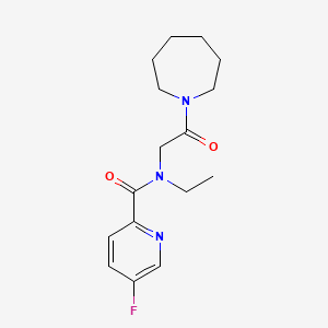 N-[2-(azepan-1-yl)-2-oxoethyl]-N-ethyl-5-fluoropyridine-2-carboxamide