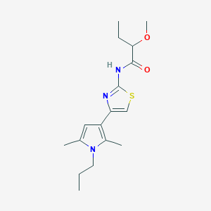 N-[4-(2,5-dimethyl-1-propylpyrrol-3-yl)-1,3-thiazol-2-yl]-2-methoxybutanamide