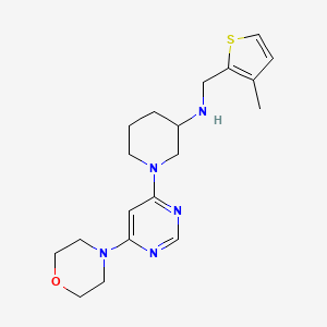 N-[(3-methylthiophen-2-yl)methyl]-1-(6-morpholin-4-ylpyrimidin-4-yl)piperidin-3-amine