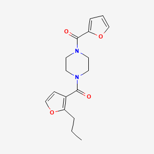 [4-(Furan-2-carbonyl)piperazin-1-yl]-(2-propylfuran-3-yl)methanone