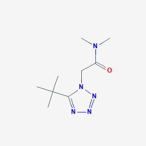 molecular formula C9H17N5O B7060380 2-(5-tert-butyltetrazol-1-yl)-N,N-dimethylacetamide 