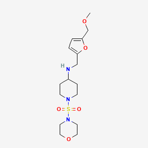 N-[[5-(methoxymethyl)furan-2-yl]methyl]-1-morpholin-4-ylsulfonylpiperidin-4-amine