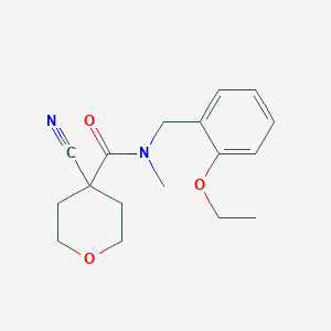 4-cyano-N-[(2-ethoxyphenyl)methyl]-N-methyloxane-4-carboxamide