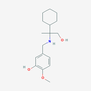 5-[[(2-Cyclohexyl-1-hydroxypropan-2-yl)amino]methyl]-2-methoxyphenol