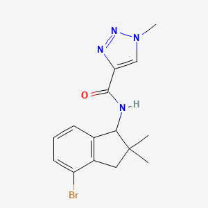 N-(4-bromo-2,2-dimethyl-1,3-dihydroinden-1-yl)-1-methyltriazole-4-carboxamide