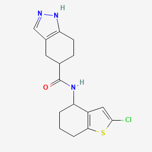 N-(2-chloro-4,5,6,7-tetrahydro-1-benzothiophen-4-yl)-4,5,6,7-tetrahydro-1H-indazole-5-carboxamide