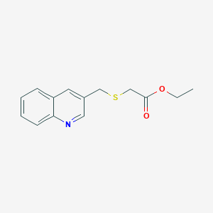 Ethyl 2-(quinolin-3-ylmethylsulfanyl)acetate