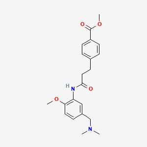 Methyl 4-[3-[5-[(dimethylamino)methyl]-2-methoxyanilino]-3-oxopropyl]benzoate